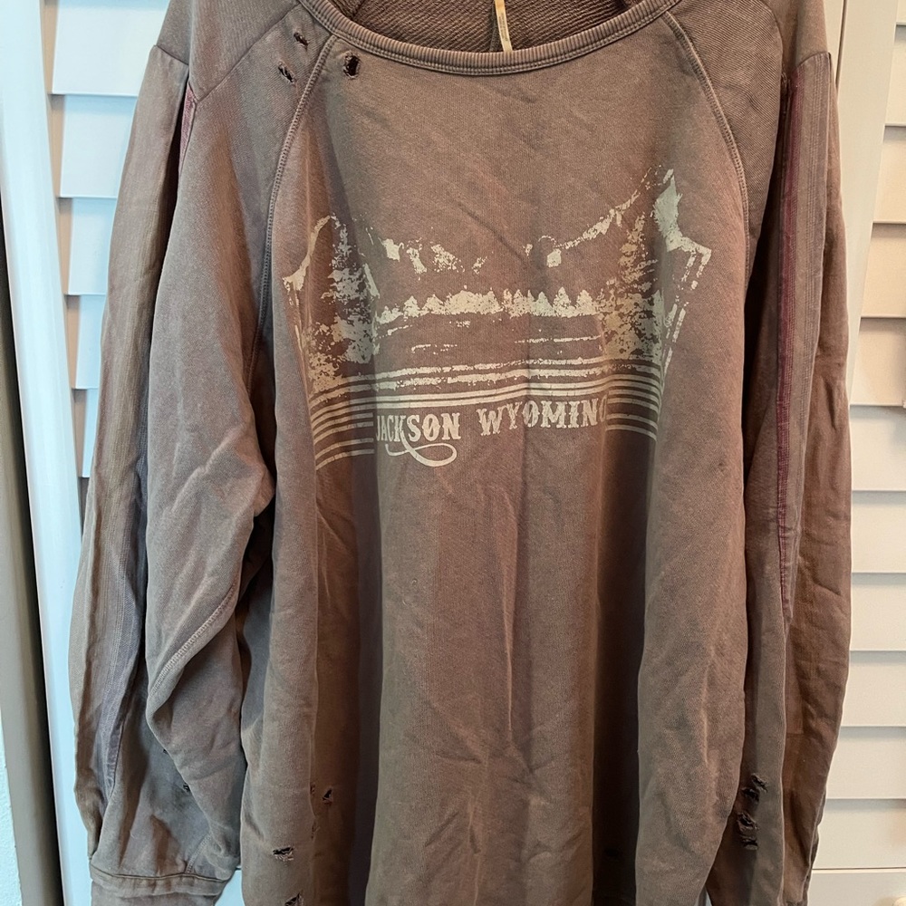 Free People distressed top